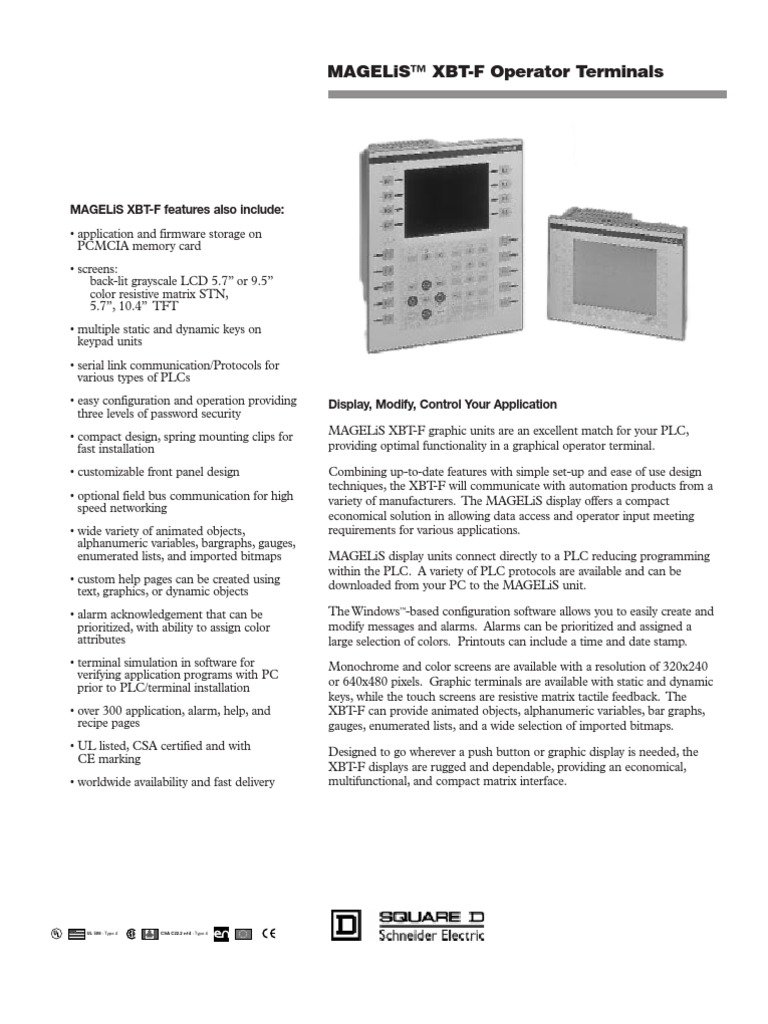 xbt f011110 | Programmable Logic Controller | Computer Terminal
