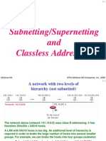 Subnetting Supernetting and Classless Addressing