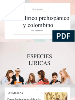 Literatura prehispánica y colombina: géneros líricos