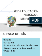 Clase de Educación Religiosa La Oración y El Canto de Alabanza