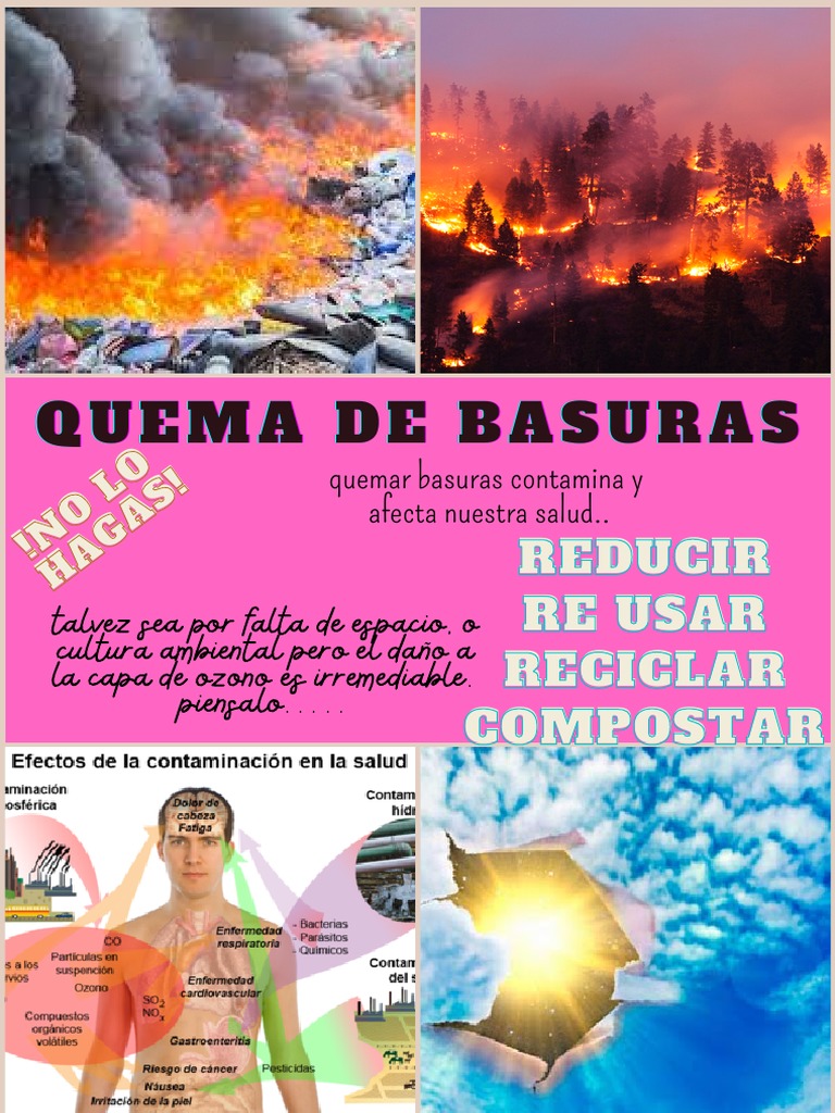 No a la quema de basura: cuida el ambiente | PDF | Hogar, jardinería y ...
