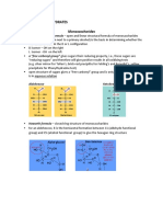 Lec Notes - Carbohydrates: Monosaccharides