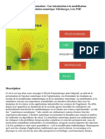 Analyse Numérique Et Optimisation: Une Introduction À La Modélisation Mathématique Et À La Simulation Numérique Télécharger, Lire PDF