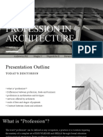Profession in Architecture.: Professional Practice 1
