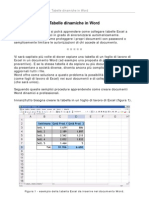 Word-Excel - Tabelle Dinamiche