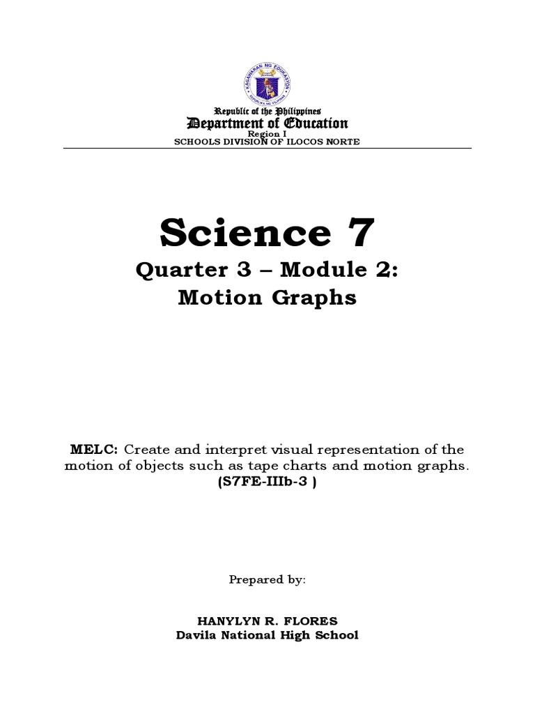 Science 7 Q3 Week3 MELC02 Module2 FloresHanylyn | PDF | Acceleration ...