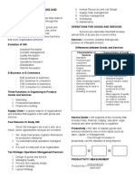 Operations Management - Reviewer