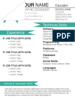 Technical Skills Experience: Graphic Designer