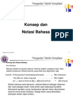 Materi 2 - Konsep Dan Notasi Bahasa