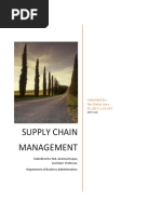 Supply Chain Management: Submitted By: Nur Nahar Lima ID:2017-1-10-247