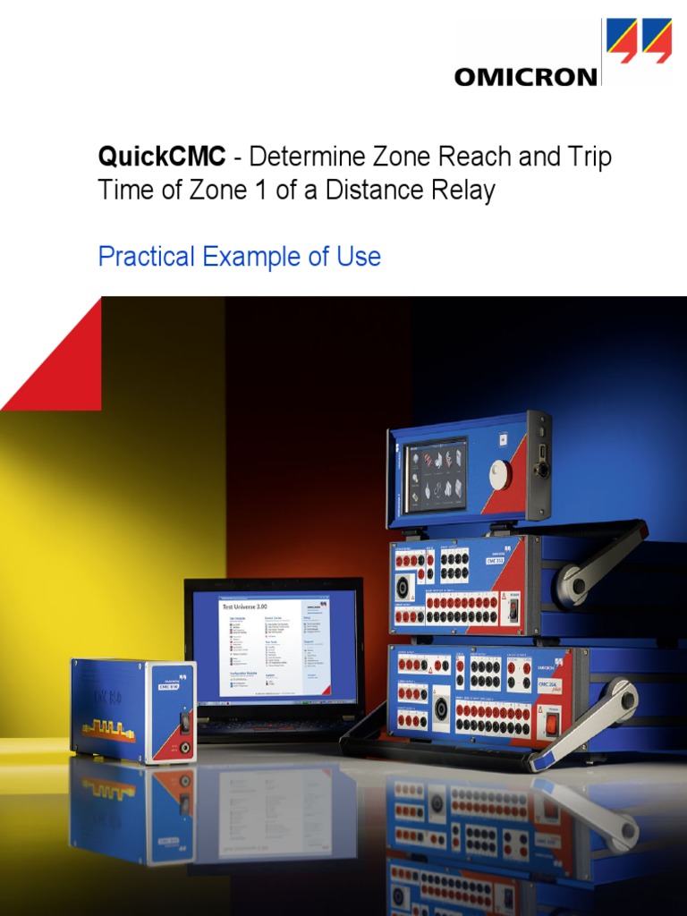 Quickcmc Determine Zone Reach and Trip Time of Zone 1 of A Distance Relay PDF Technical