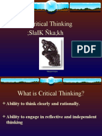 Critical Thinking Slaik Ñka KH