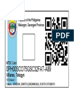0PH00SCO75GSC32FAT-A89: Republic of The Philippines Malungon, Sarangani Province