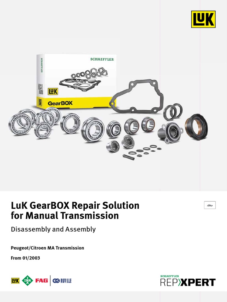 Luk Gearbox Repair Solution For Manual Transmission Disassembly and