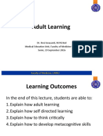 Adult Learning: Dr. Desi Isnayanti, M.PD - Ked Medical Education Unit, Faculty of Medicine UMSU Senin, 19 September 2016