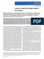 One-Step Conversion of Crude Oil To Light Olefins Using A Multi-Zone Reactor