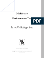 Multistate Performance Test: in Re Field Hogs, Inc