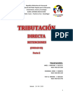 UNIDAD III Tributación Directa (Continuacion)