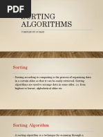 Sorting Algorithms: Compiled by JN Masi