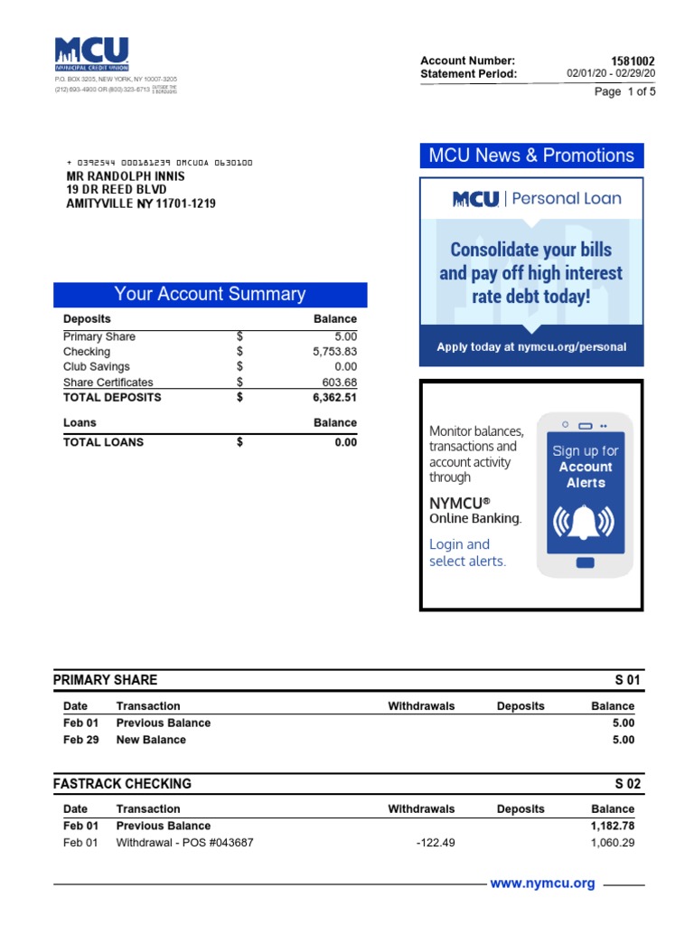 MCU News & Promotions Consolidate Your Bills and Pay Off High Interest