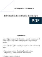 Introduction To Cost Terms & Concepts: BP21103 Management Accounting 1