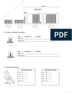 Ficha de Matemática de Revisão Números Até 100