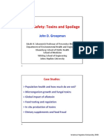 Food Safety: Toxins and Spoilage: John D. Groopman