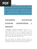 Actividades económicas en zonas urbanas | PDF