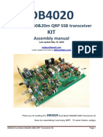 DB4020. Dual Band 40&20m QRP SSB Transceiver. KIT Assembly Manual. Last Update May 10