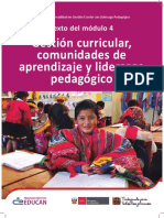 Web_Gestión Curricular, Comunidades de Aprendizaje y Liderazgo Pedagógico. Texto Del Módulo 4