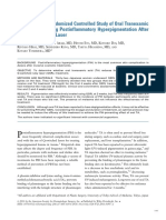 Oral TA effects on PIH after QSRL treatment