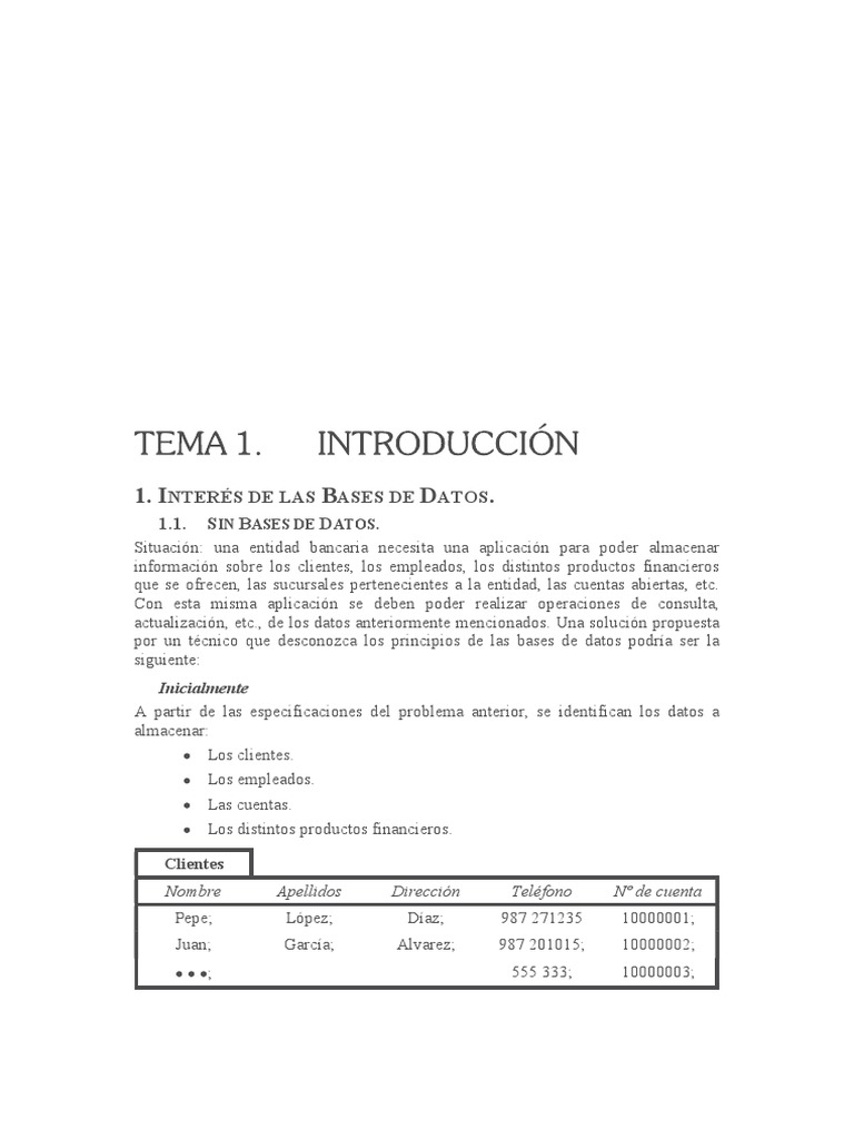 BD Lectura Introduccion | PDF | SQL | Bases de datos
