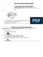 BDR3425 Drum Reset Procedure