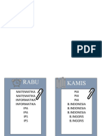 Daftar Pelajaran