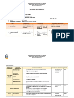 Sesion de Aprendizaje de Grueso y Delgado