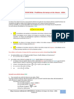 FICHE M16: Problèmes de Temps Et de Vitesse - Débit: Minutes Minute