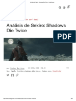 Análisis de Sekiro - Shadows Die Twice - AnaitGames
