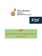 Curriculum Recovery Plan - Final Draft - 6 April 2020
