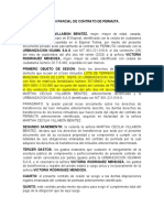 Secion Parcial de Contrato de Permuta