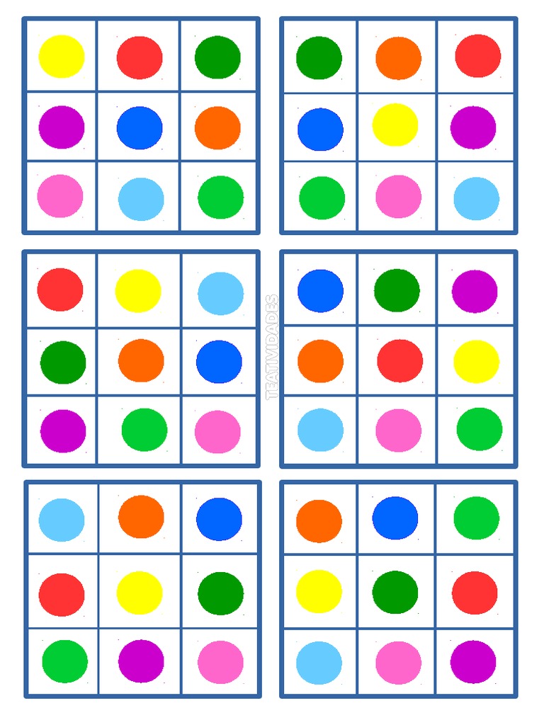 Jogo das Cores (Memória das cores e sequência de cores) 