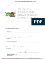 8621 Salud y Seguridad en El Trabajo. Prueba de Dominio C1 (20-21 - 2)