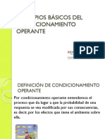 PRINCIPIOS BÁSICOS DEL CONDICIONAMIENTO OPERANTE sesion 5