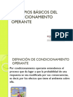 PRINCIPIOS BÁSICOS DEL CONDICIONAMIENTO OPERANTE Sesion 5