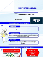 6 - PPT - Inglés - Indefinitive Pronouns - 2021