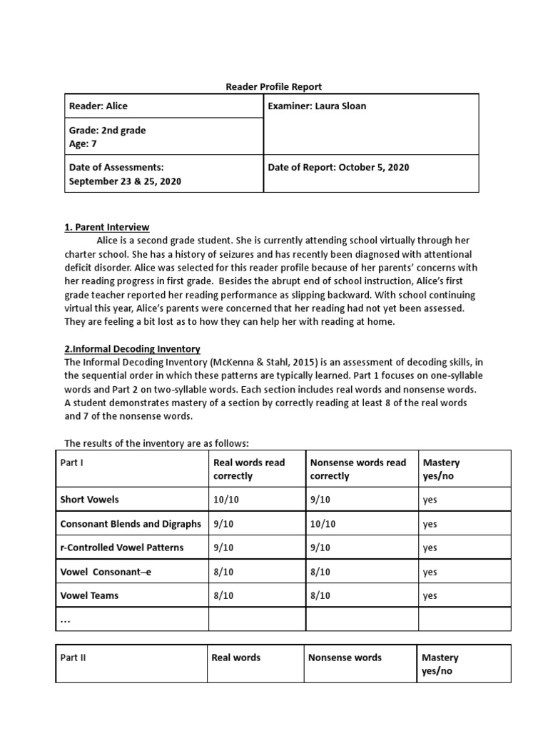 alice-diagnostic-reading-report-pdf-fluency-reading-comprehension