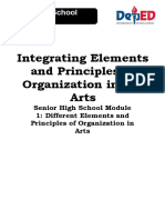 Integrating Elements and Principles of Organization in The Arts