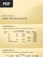 Bank Reconciliation: Sample Problems