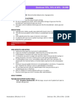 Dextrose protocols for hypoglycemia