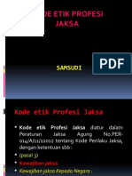 Kode Etik Profesi Jaksa