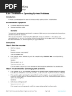 11.7.3.2 Lab - Troubleshoot Operating System Problems